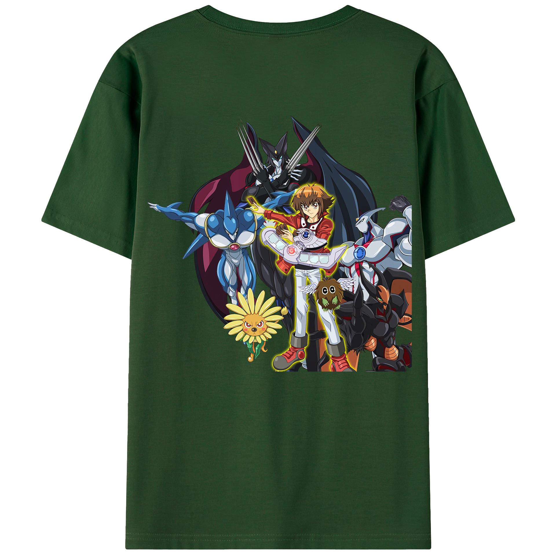 （画像用） 遊☆戯☆王 Yu-Gi-Oh! 綿100％半袖Tシャツ（背面プリント）